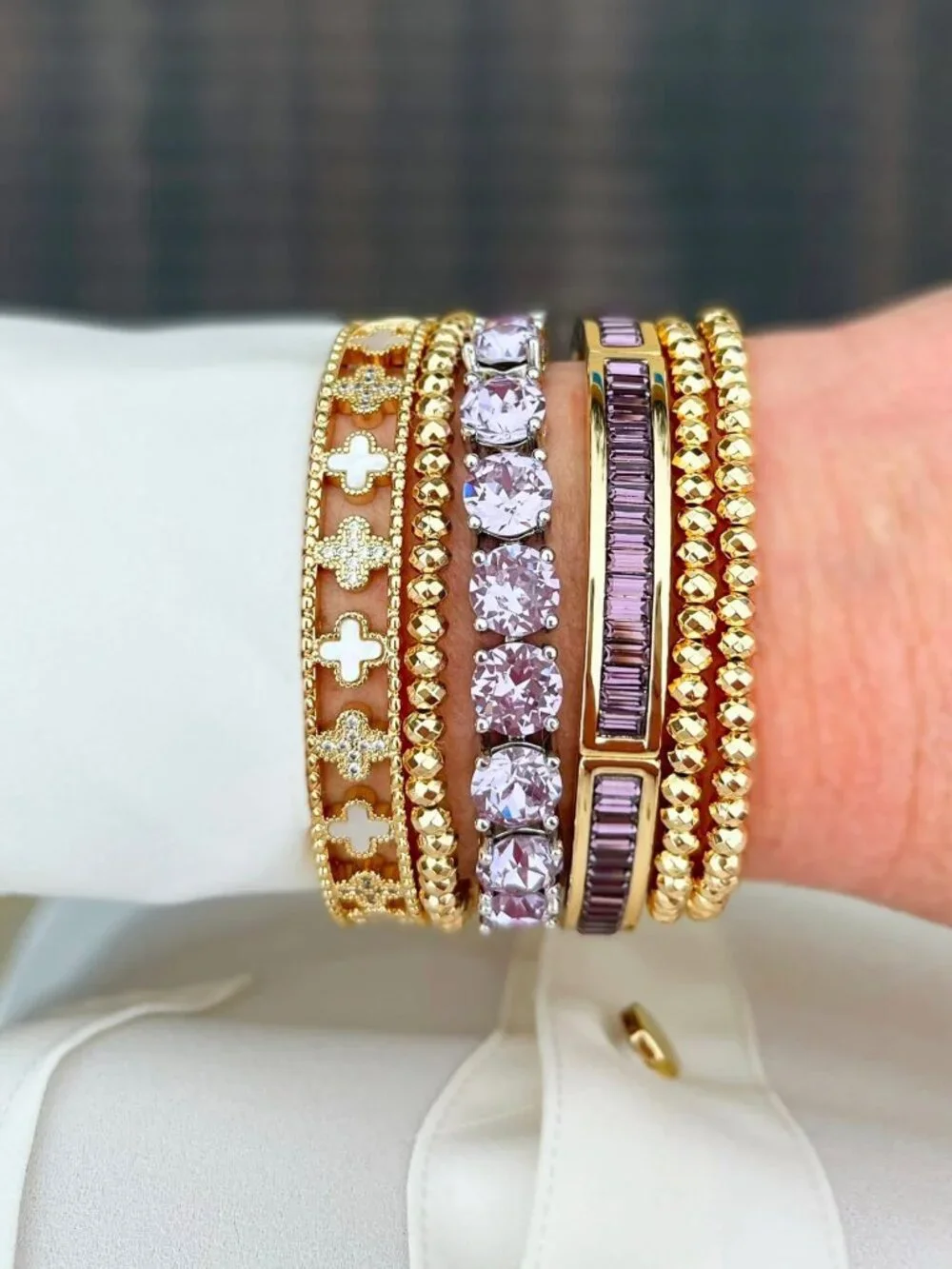 Park Lane Lavender Impression Tennis Bracelet